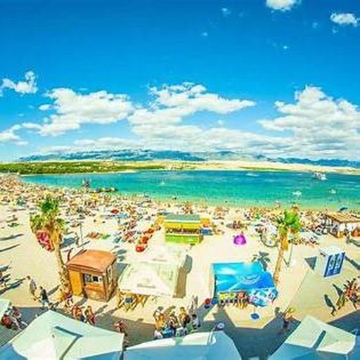 Zrće Beach, Novalja accommodation area